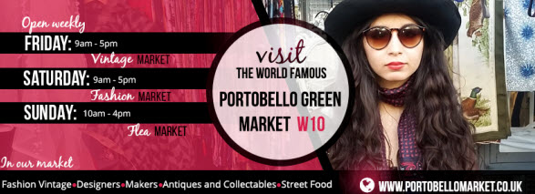 Visit Portobello Green Market in London